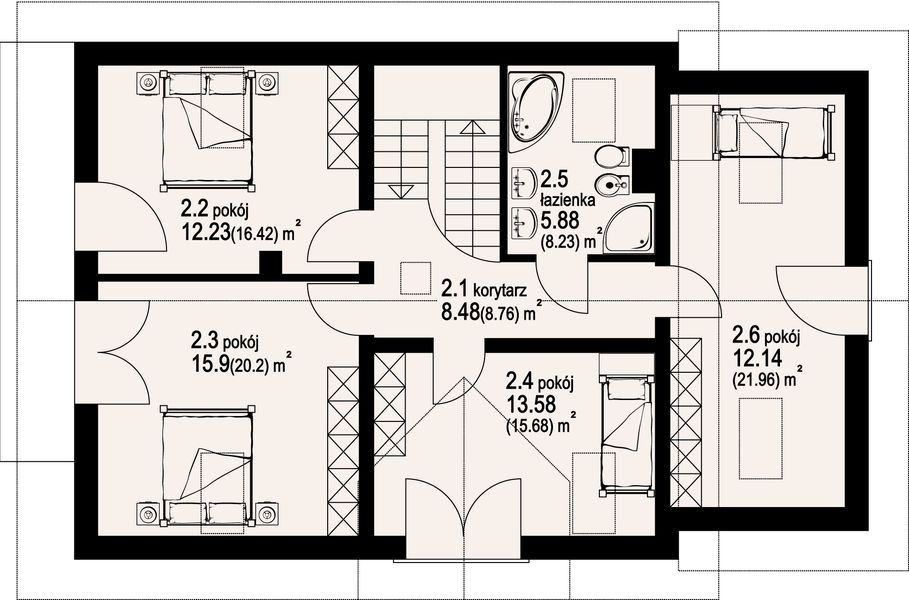 Poddasze projektu Osina 71a