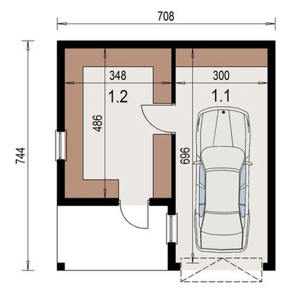 Parter projektu Garaż G 3.12a