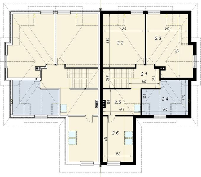 Poddasze projektu Bliźniak 2