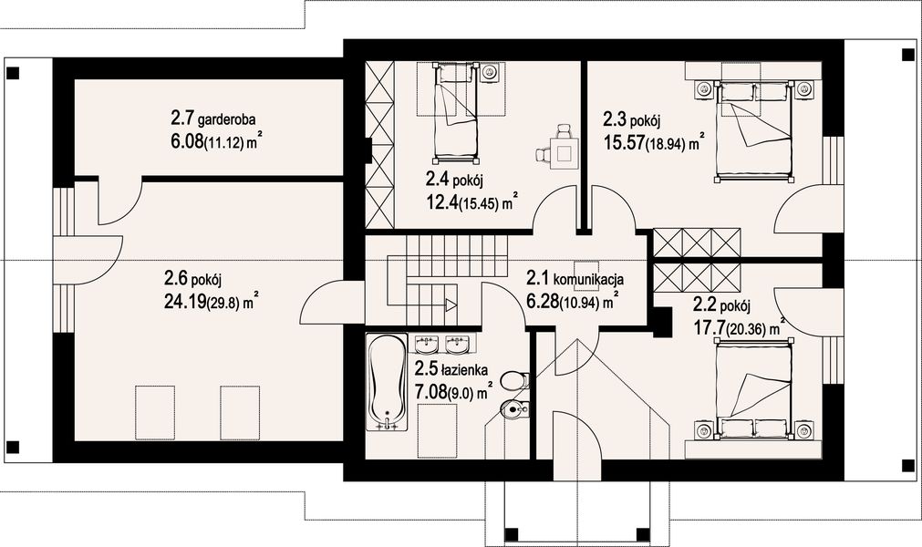 Poddasze projektu Mirów 15gg