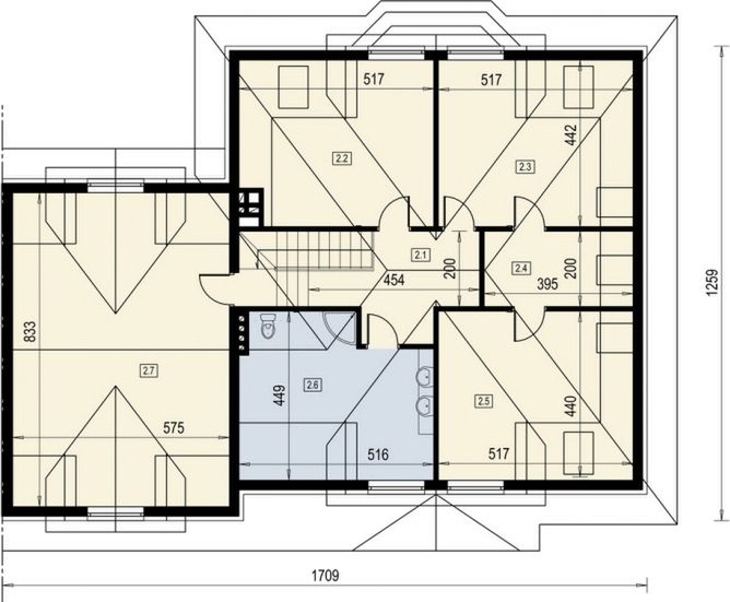 Poddasze projektu Bliźniak 4