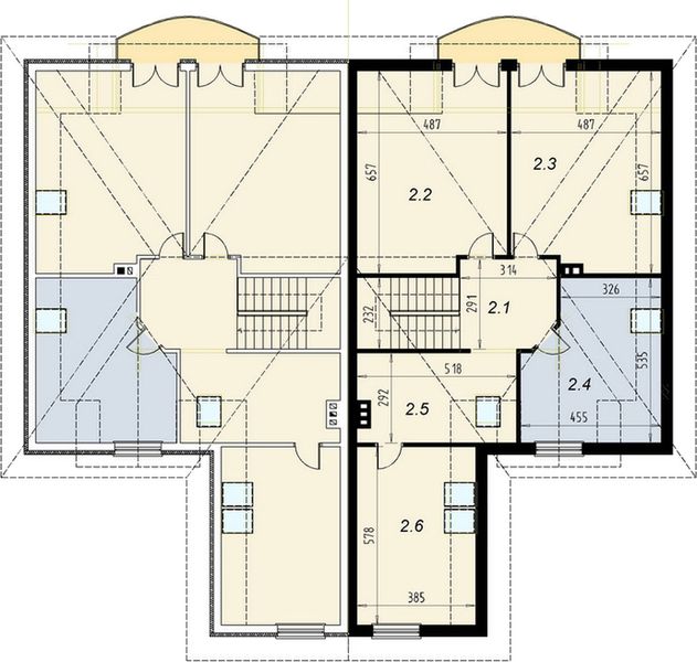 Poddasze projektu Bliźniak 3