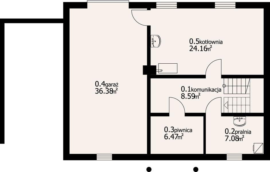 Piwnica projektu Bukowo 15