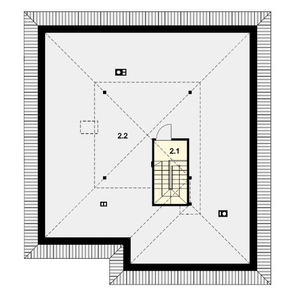 Poddasze projektu Figo