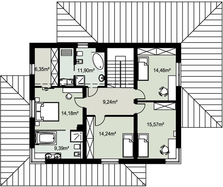 Piętro 1 projektu Teka-06
