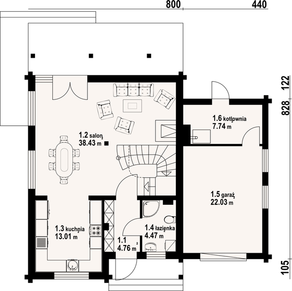 Parter projektu Gładyszów 30dw