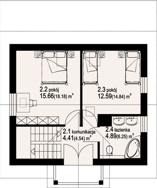 Poddasze projektu Gródek 15