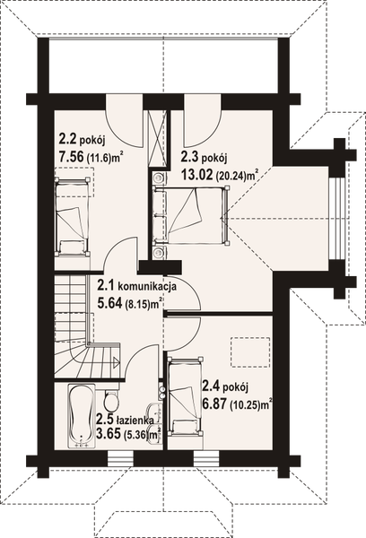 Poddasze projektu Rytowo Dw9