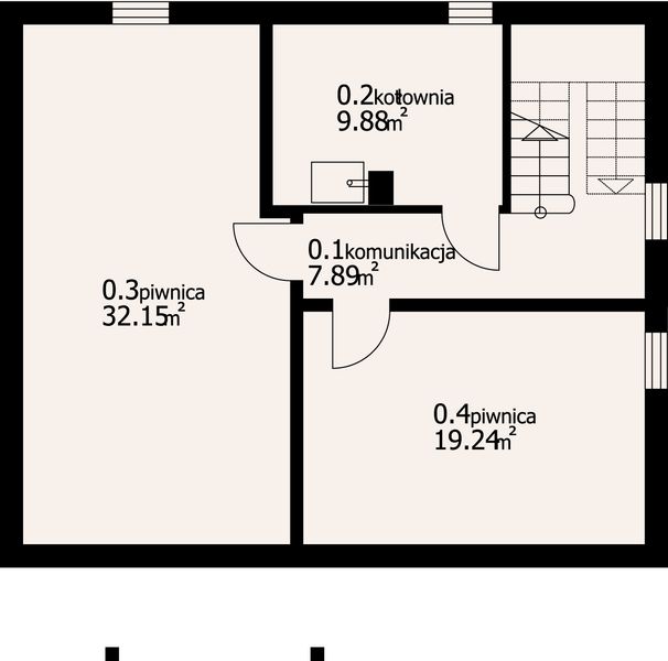 Piwnica projektu Grabie Nowe 9