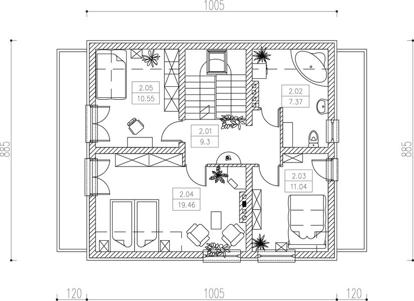 Poddasze projektu Ken