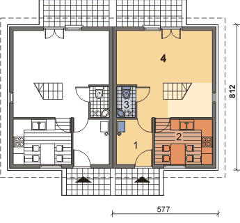 Parter projektu Bliźniak B01 Sówka