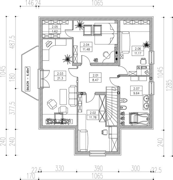 Poddasze projektu Buk