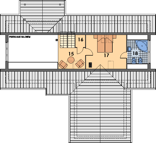 Poddasze projektu 034 Meus 2