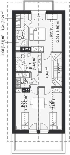 Poddasze projektu Termini II Termo