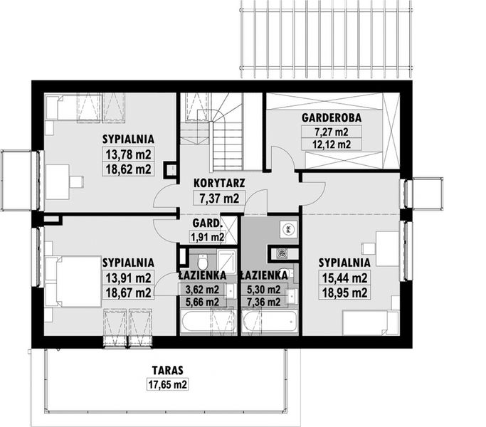 Poddasze projektu E-102