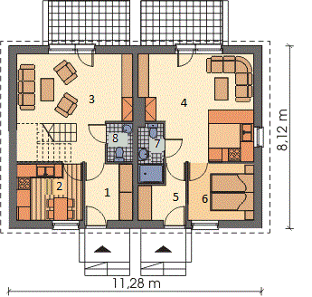 Parter projektu Bliźniak B01a Sówka