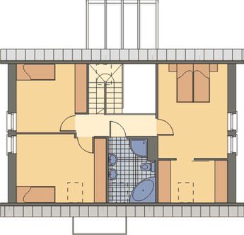 Poddasze projektu WM22 Zygmuntówka