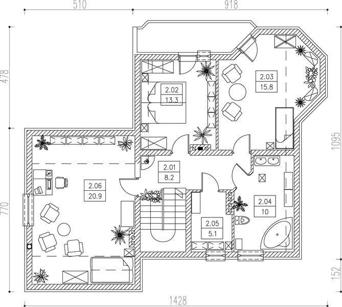 Poddasze projektu Dun