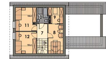 Poddasze projektu WM13B Wróblówka