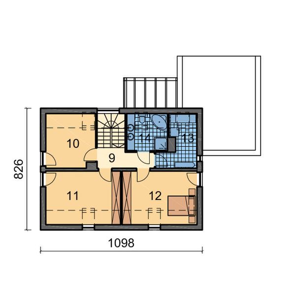 Poddasze projektu 041 Fajny
