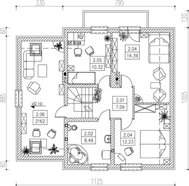 Poddasze projektu Daf