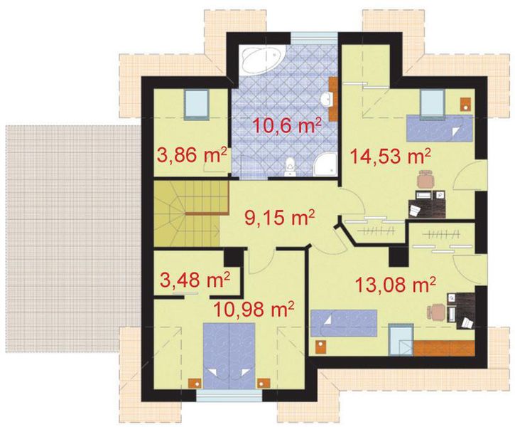 Poddasze projektu Milano