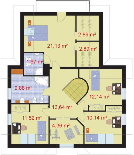 Poddasze projektu Perugia