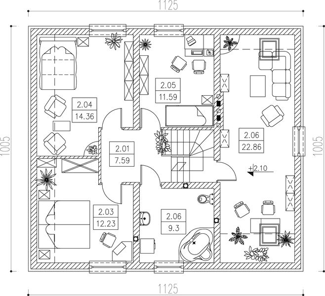 Poddasze projektu Dac