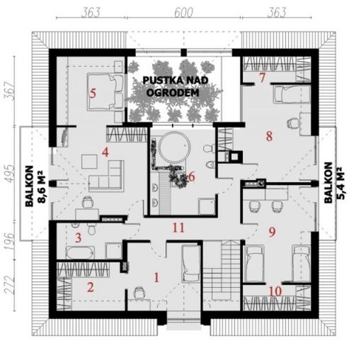 Poddasze projektu Nell