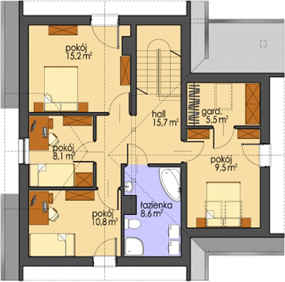 Poddasze projektu AH 010