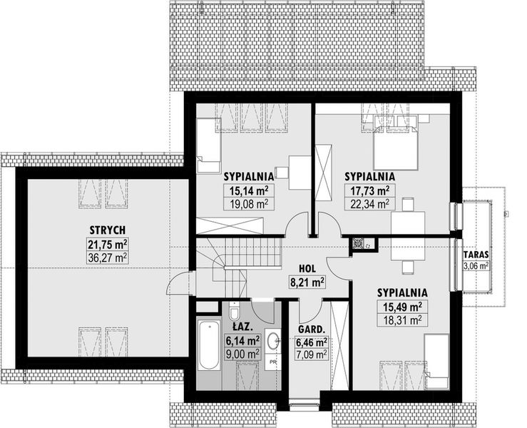 Poddasze projektu E-147