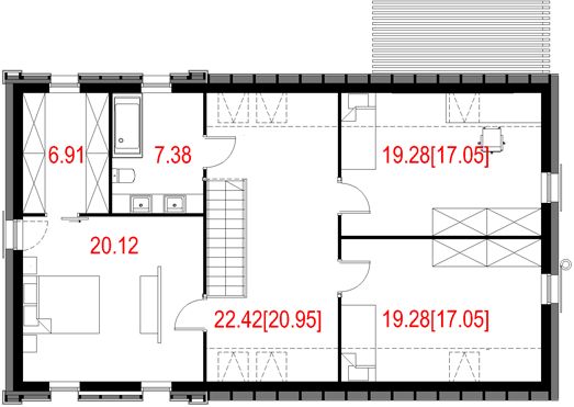 Poddasze projektu House 27.1