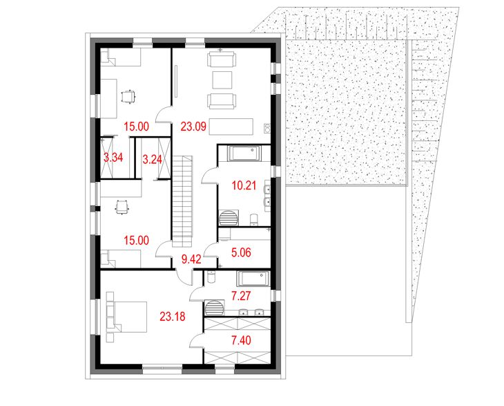 Poddasze projektu House 24