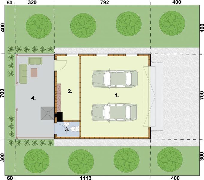 Parter projektu G60 Szkielet drewniany