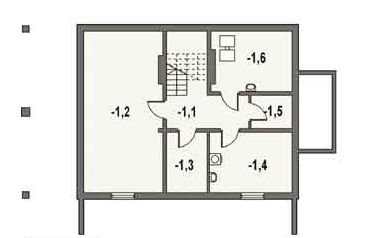 Piwnica projektu AR 175