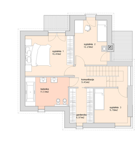 Piętro 1 projektu SQ36