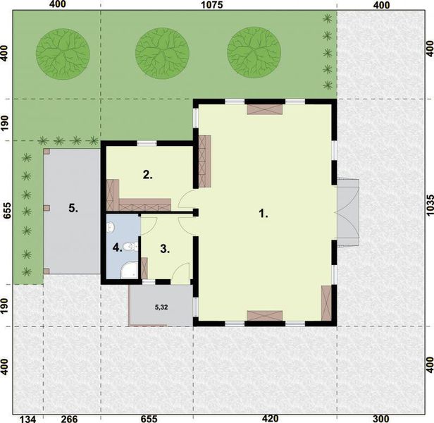 Parter projektu BGS9 Budynek gospodarczy