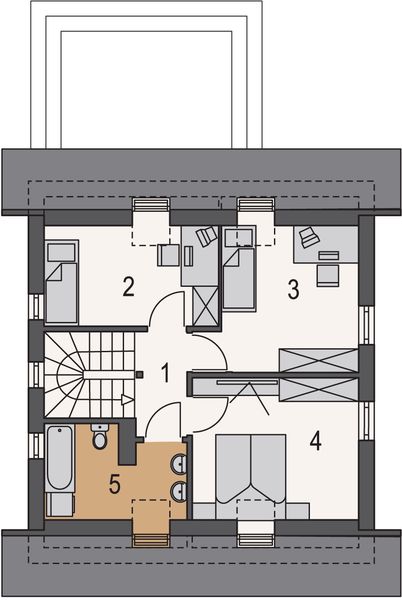 Poddasze projektu Dzeta