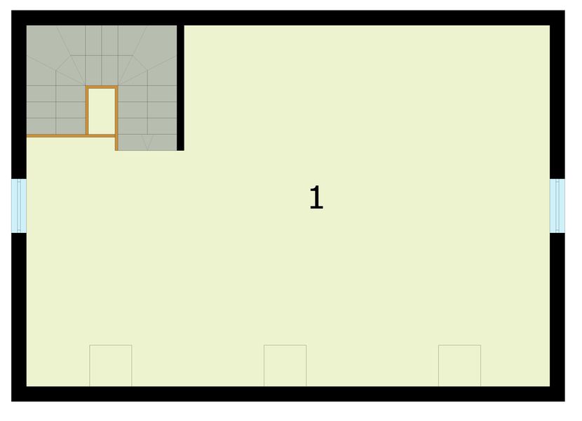 Poddasze projektu G295 budynek gospodarczy