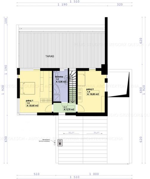 Piętro 1 projektu PS-GR-170-15