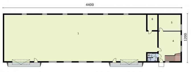 Parter projektu G313 budynek gospodarczy