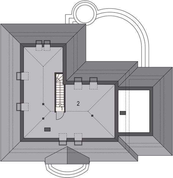 Poddasze projektu Pegaz I