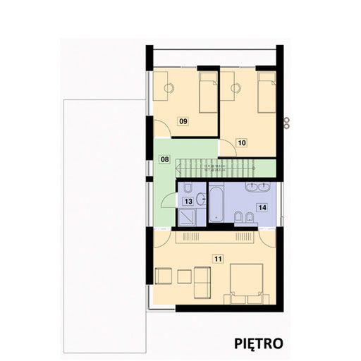 Piętro 1 projektu PS-GH-70-20