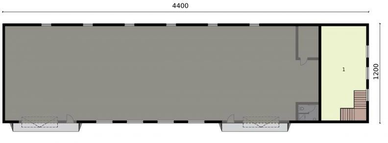 Poddasze projektu G313 Garaż / Magazyn z pomieszczeniami gospodarczymi
