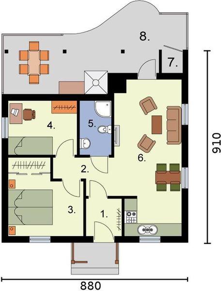 Parter projektu Barbados dom letniskowy