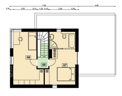Piętro 1 projektu NF40-OO-40-20-GV1