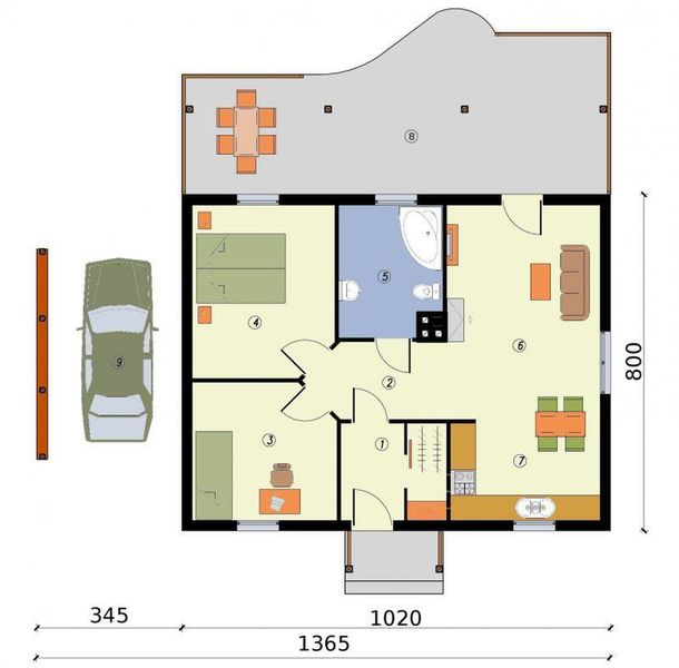 Parter projektu Barbados 2 dom letniskowy