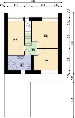 Piętro 1 projektu PS-MN-48-20-1G-V6