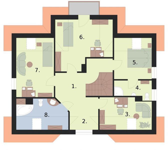 Poddasze projektu Miramas 2