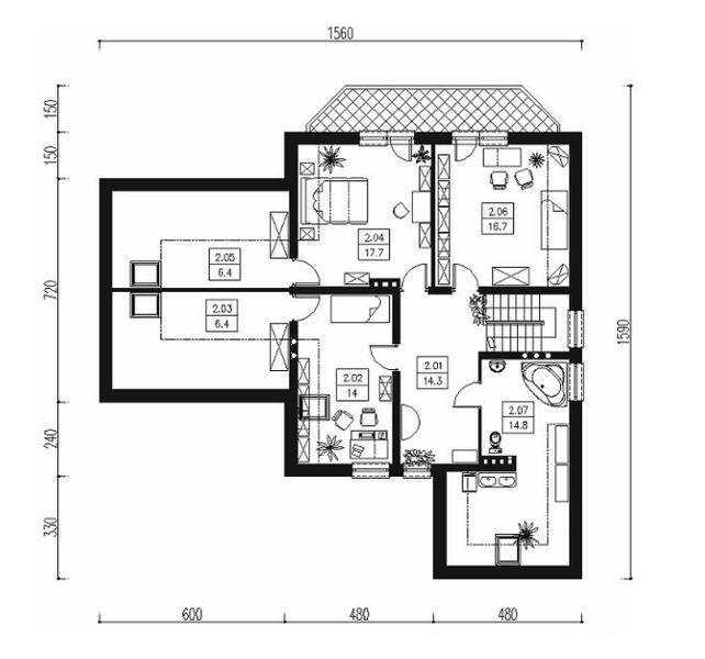 Poddasze projektu Mal